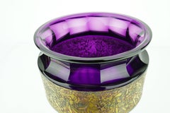 Vase mosaïque en améthyste Art nouveau