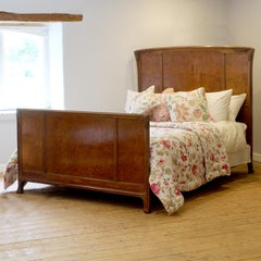 Art Nouveau Antique Bed in Burr Walnut, WK194