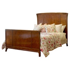 Art Nouveau Antique Bed in Burr Walnut, WK194