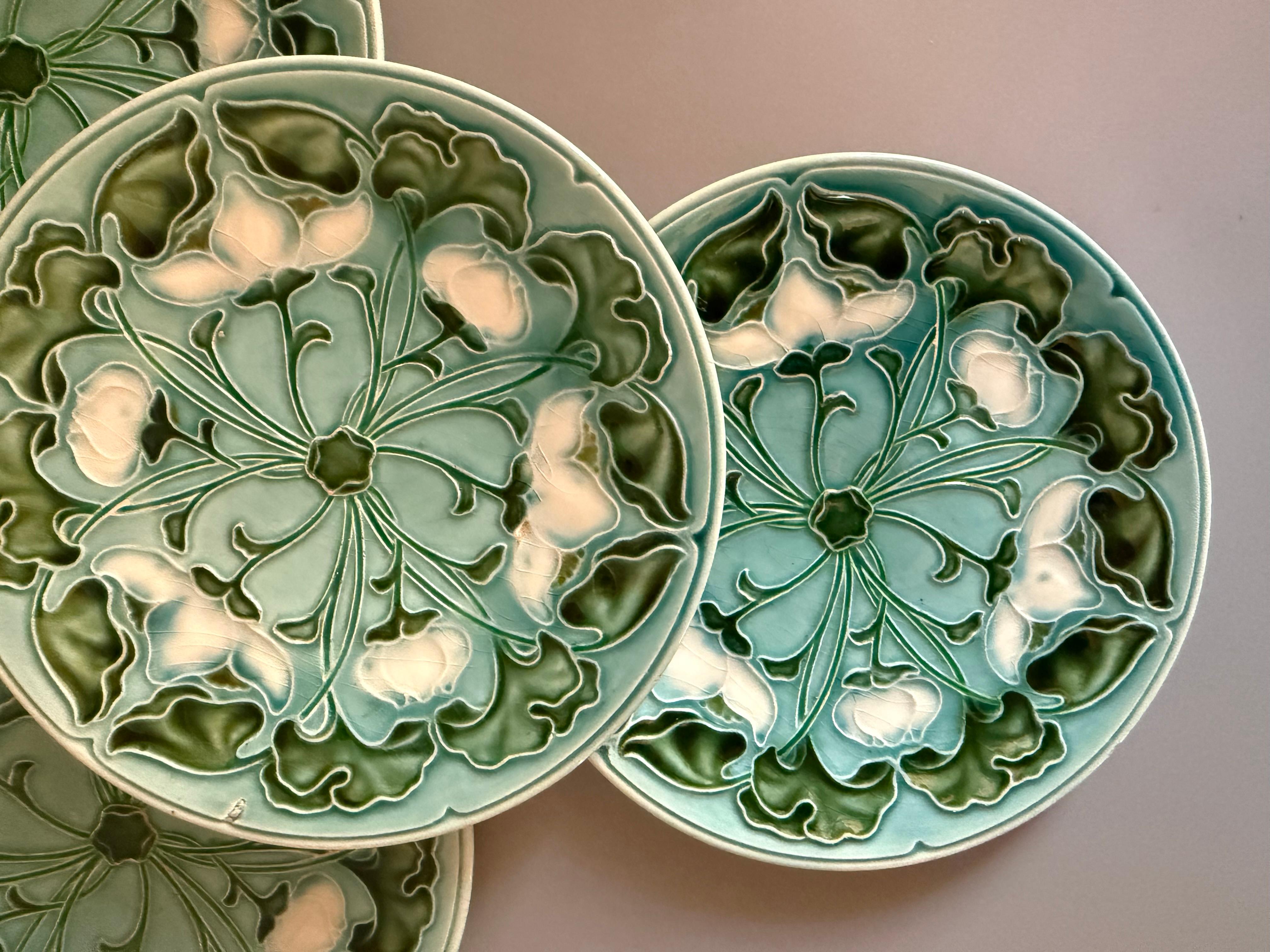 Arte antica maiolica Villeroy & Boch  4 tavole Fine del XIX secolo in vendita 4