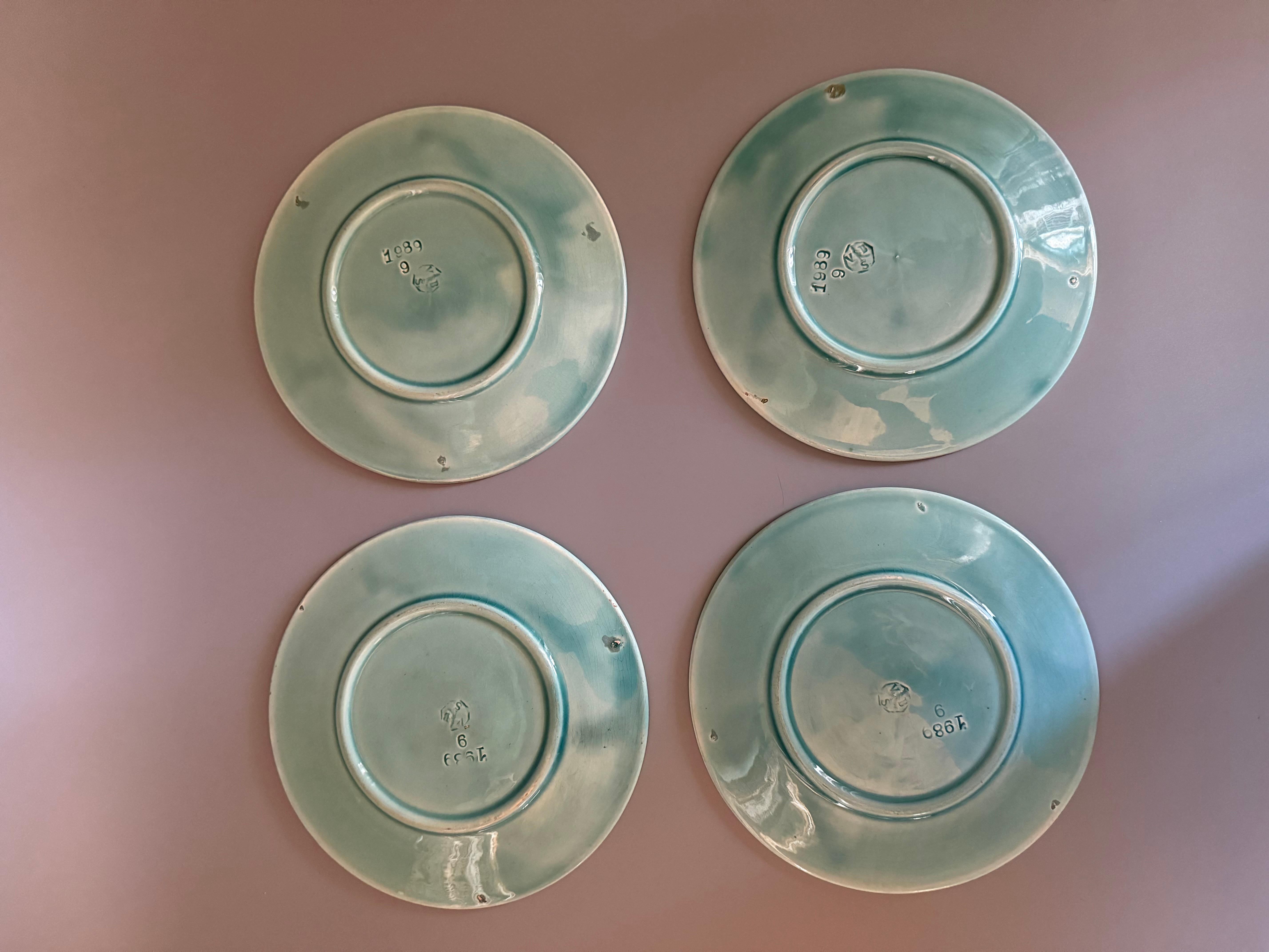 Arte antica maiolica Villeroy & Boch  4 tavole Fine del XIX secolo in vendita 5