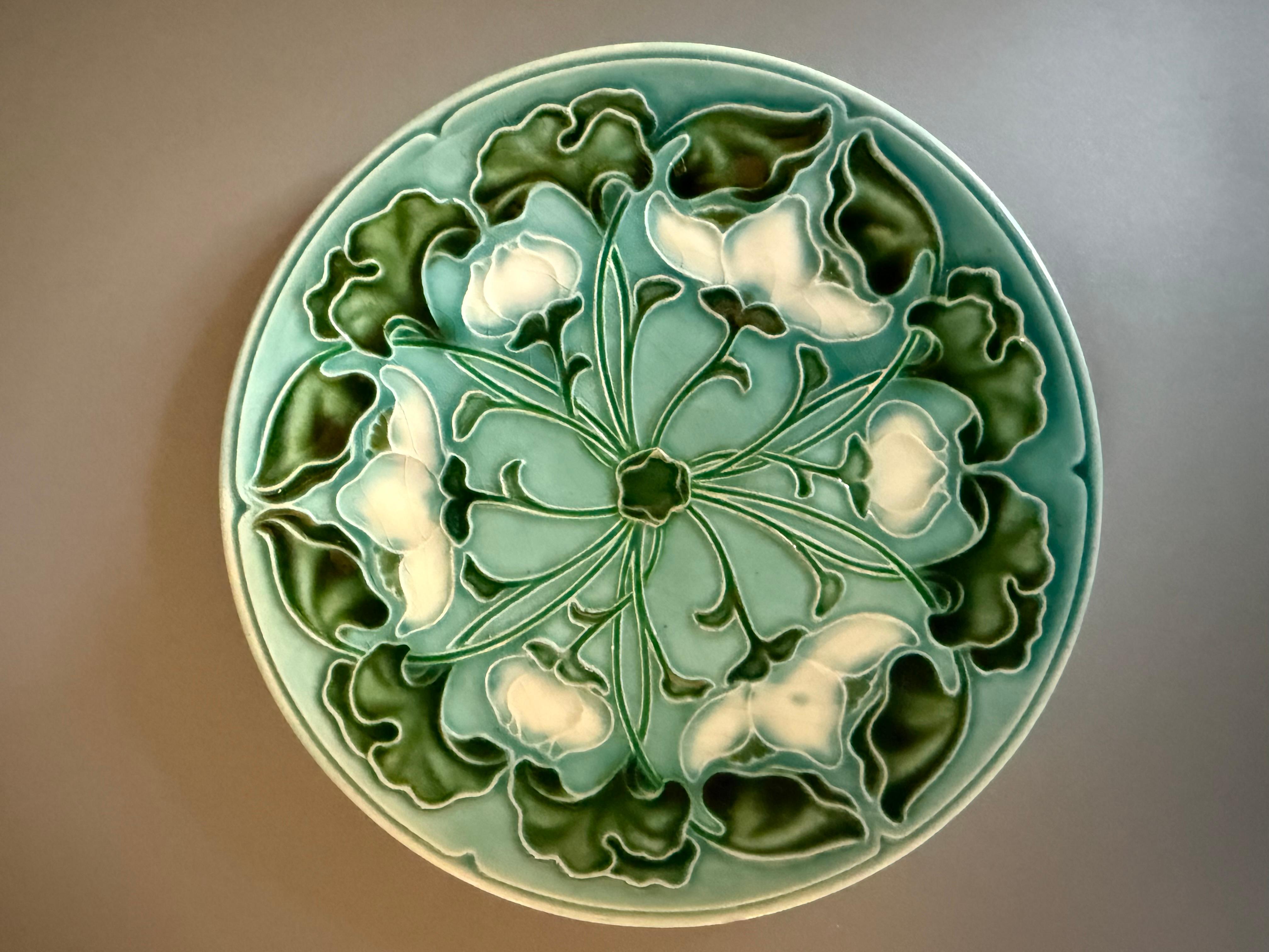 Tedesco Arte antica maiolica Villeroy & Boch  4 tavole Fine del XIX secolo in vendita