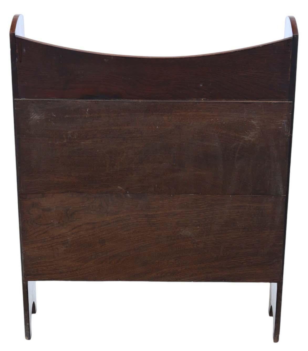 Art Nouveau Antique Oak Bookcase Display Cabinet - Quality C1910 Piece For Sale 1