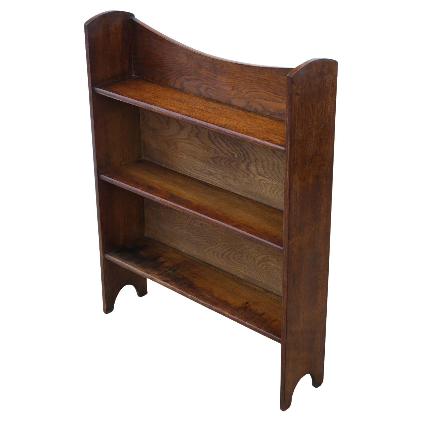 Art Nouveau Antique Oak Bookcase Display Cabinet - Quality C1910 Piece