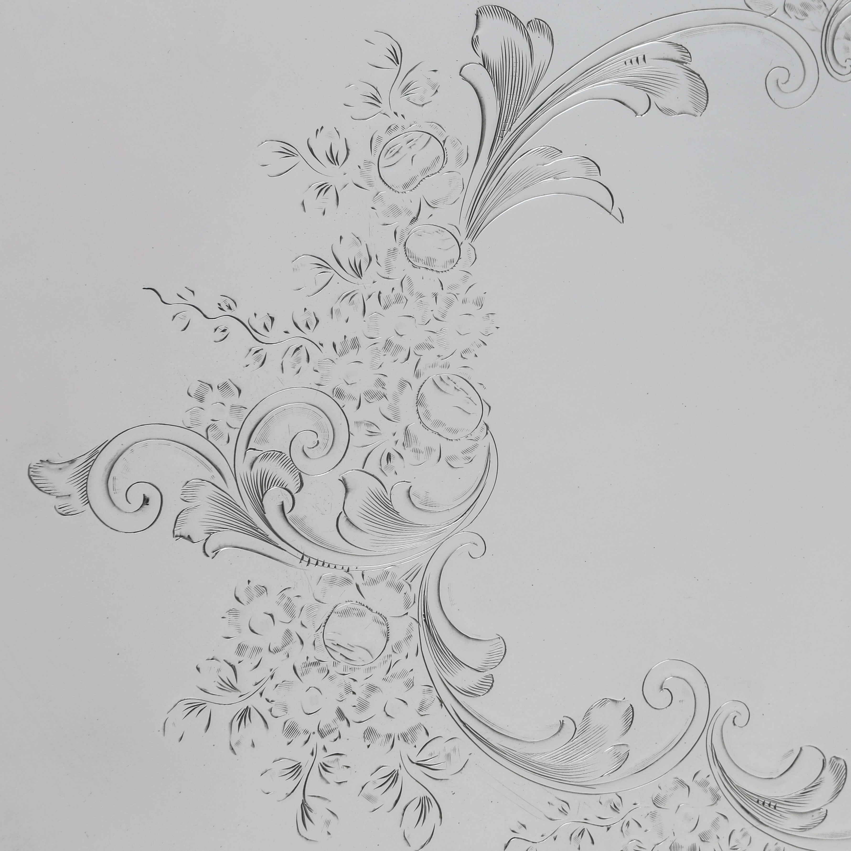Vassoio da toeletta in argento Sterling Art Nouveau, Birmingham 1914 In condizioni buone in vendita a London, London