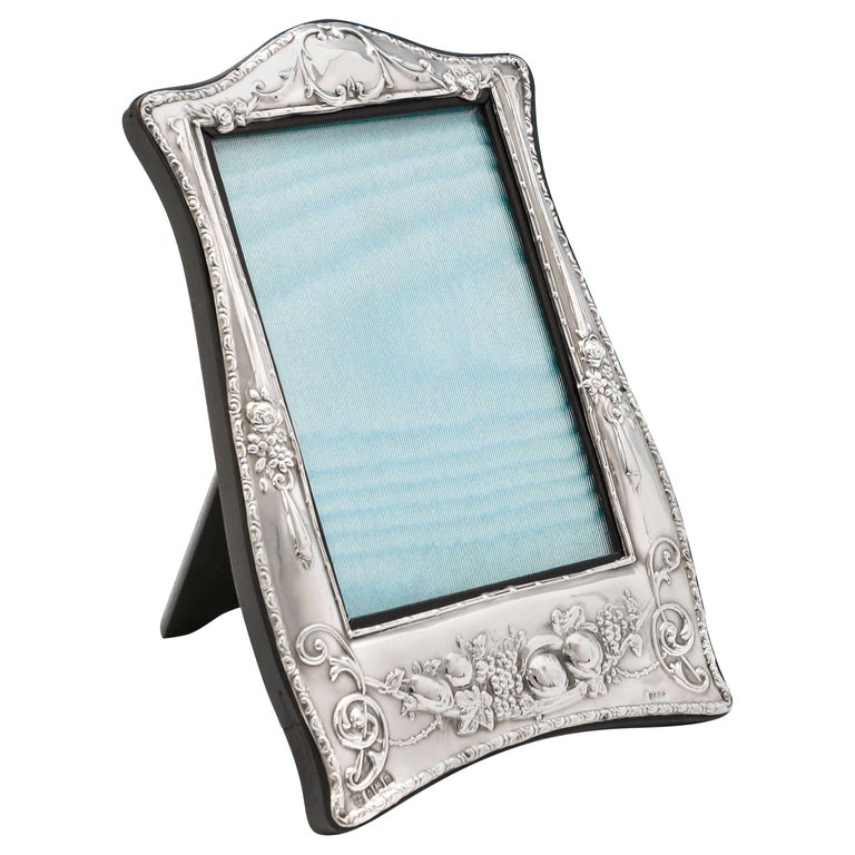 Art Nouveau Antique Sterling Silver Photograph Frame from 1911