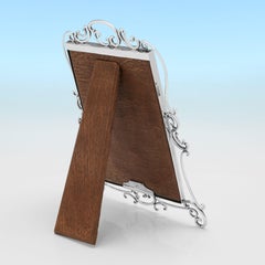 Art nouveau antique sterling silver photograph frame hallmarked London 1903