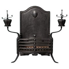 Art Nouveau Antique Style Fire Grate