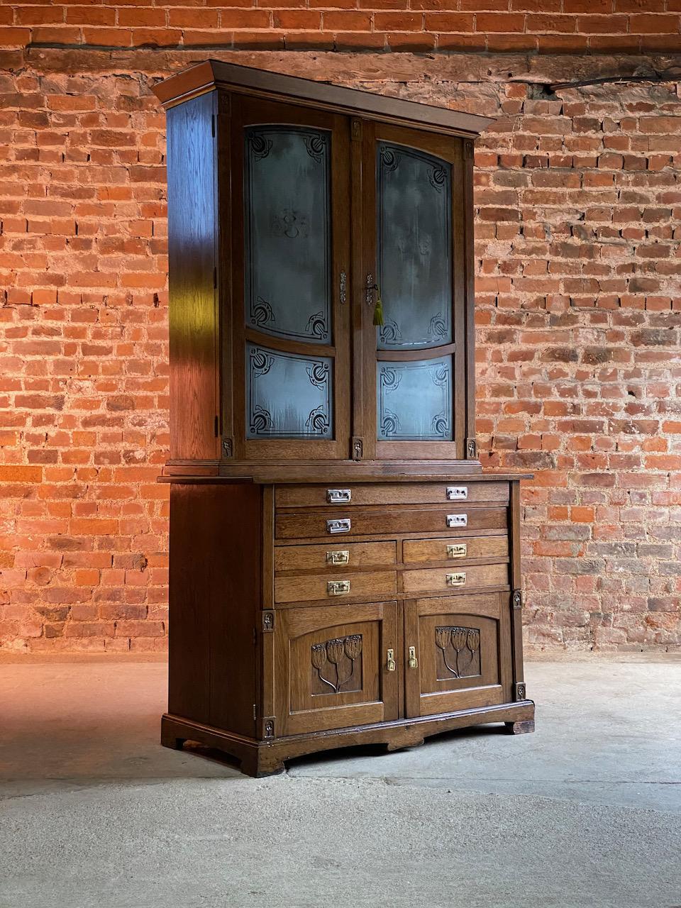 Art Nouveau Apothecary Cabinet Ukraine circa 1930s Number 22 In Good Condition In Longdon, Tewkesbury