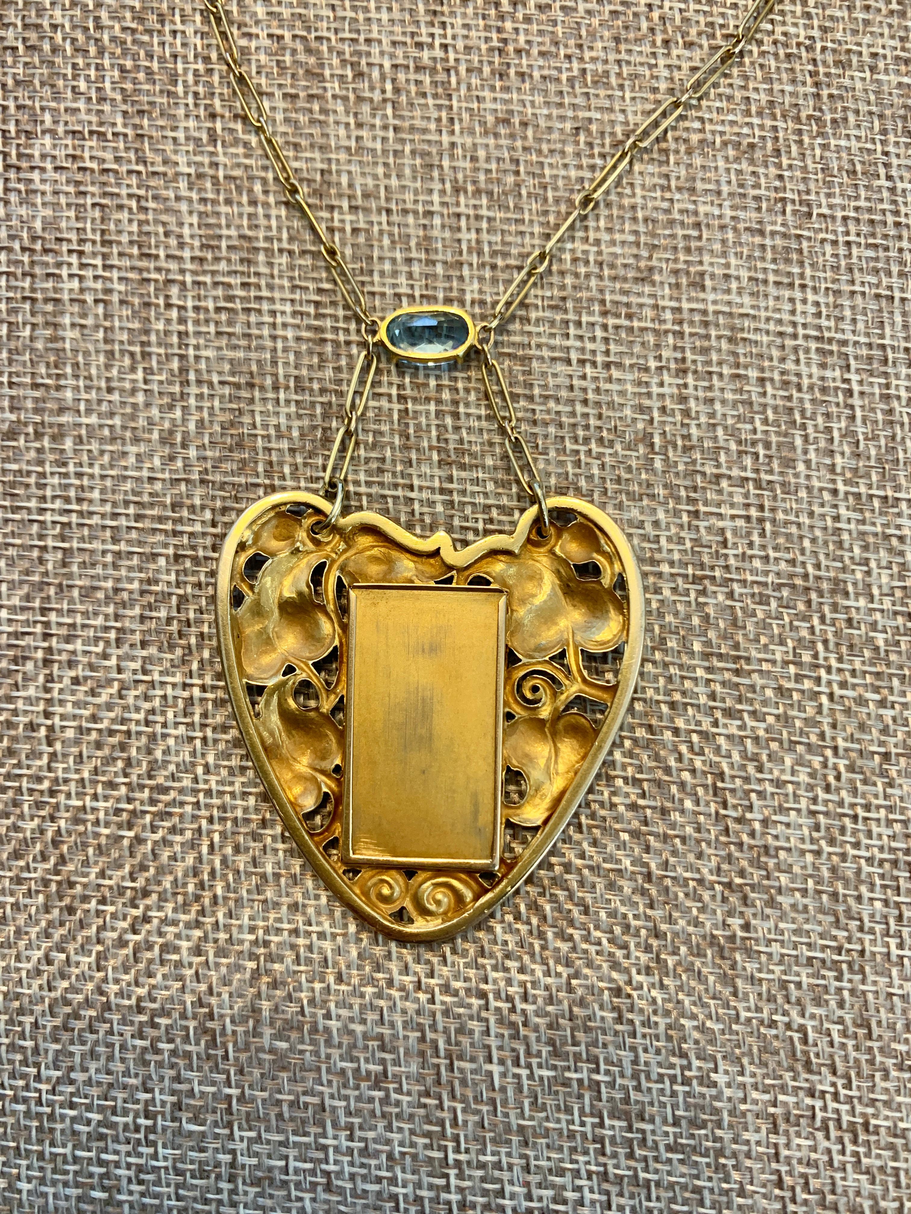 gold frame with chain