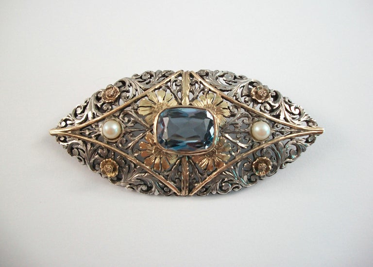 Broche Antique Art Nouveau – Ancienne, Occasion – Origine France