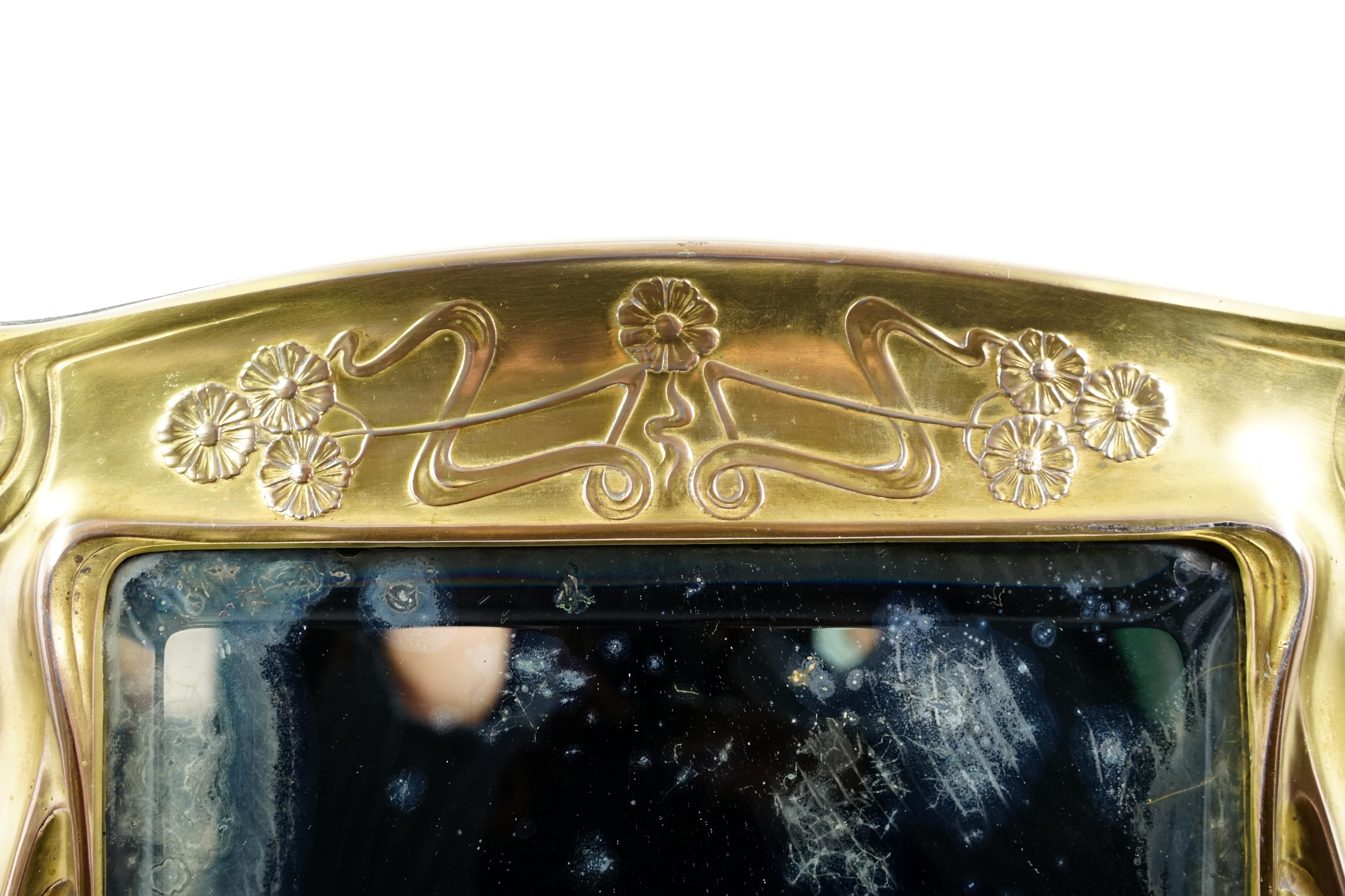 Art Nouveau Art nouveau Argentor mirror For Sale