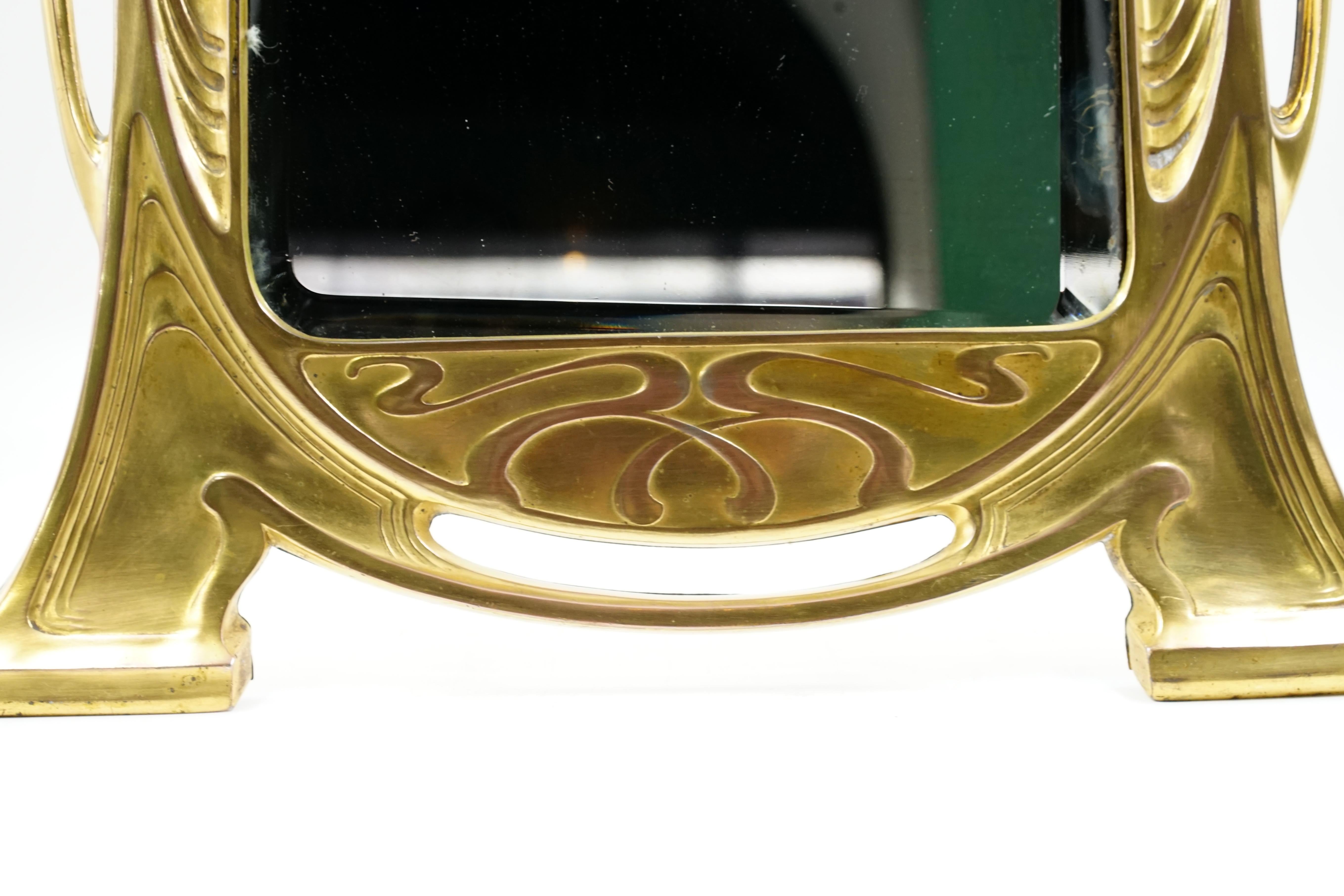 Austrian Art nouveau Argentor mirror For Sale