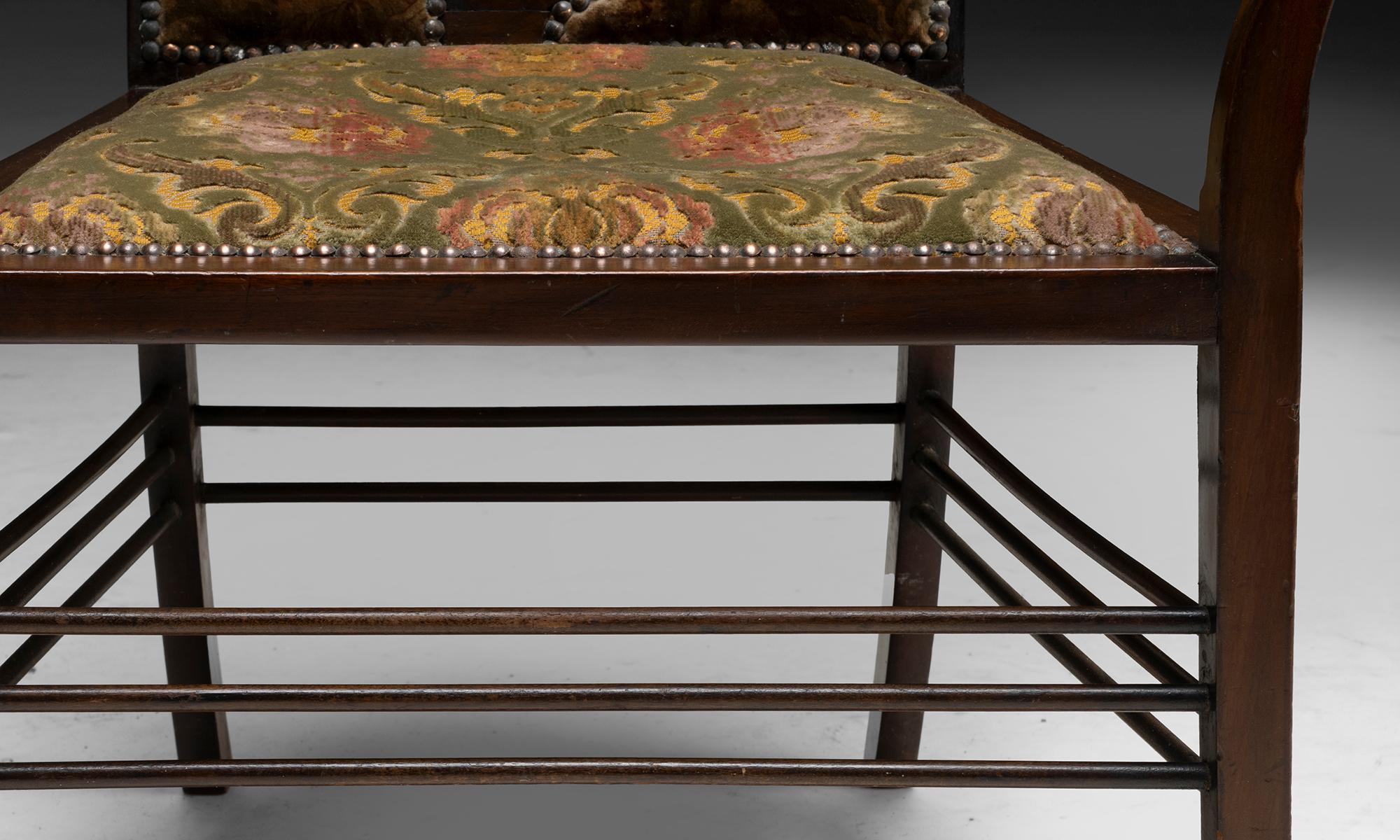 Inizio XX secolo Poltrona Art Nouveau, Inghilterra, circa 1900 in vendita
