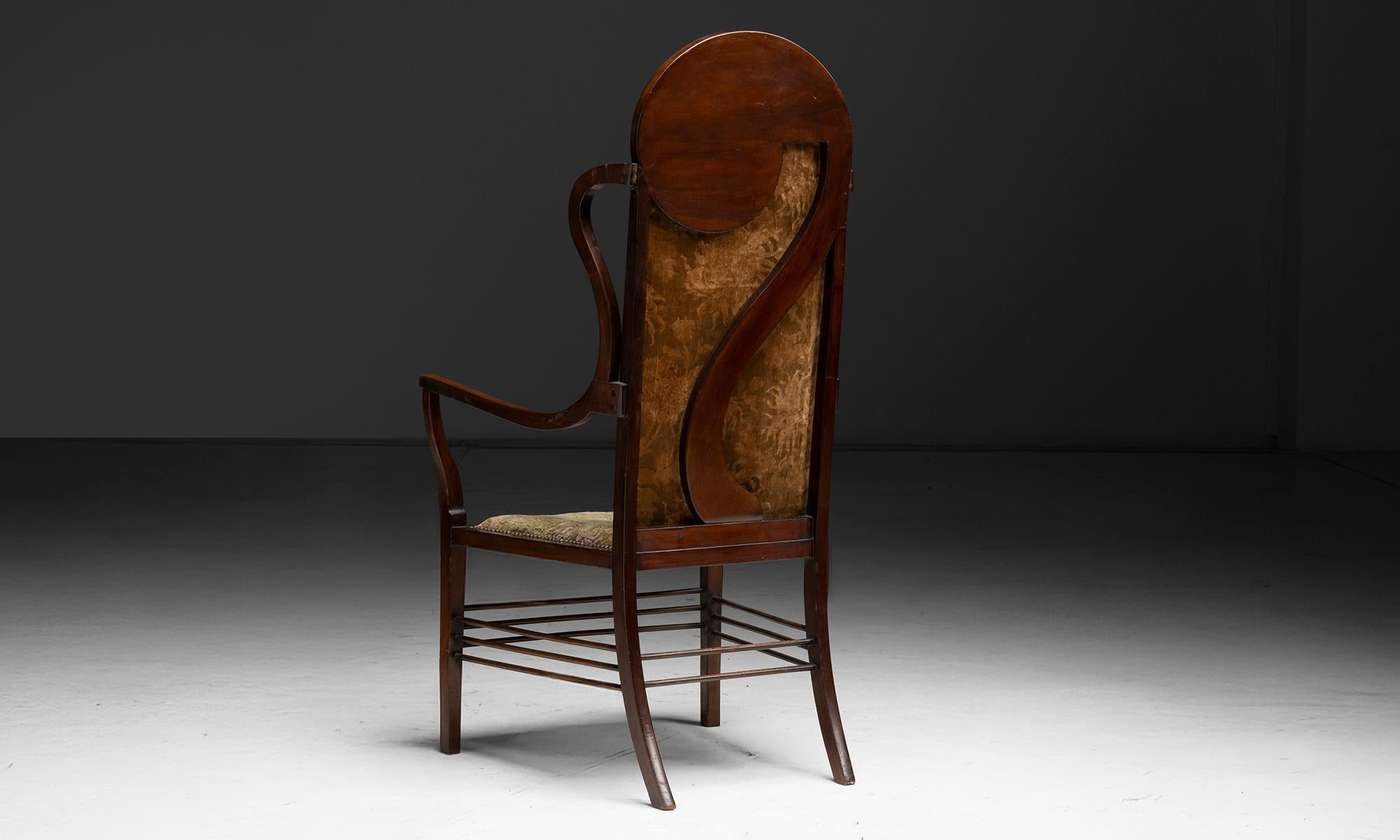 Tessuto Poltrona Art Nouveau, Inghilterra, circa 1900 in vendita
