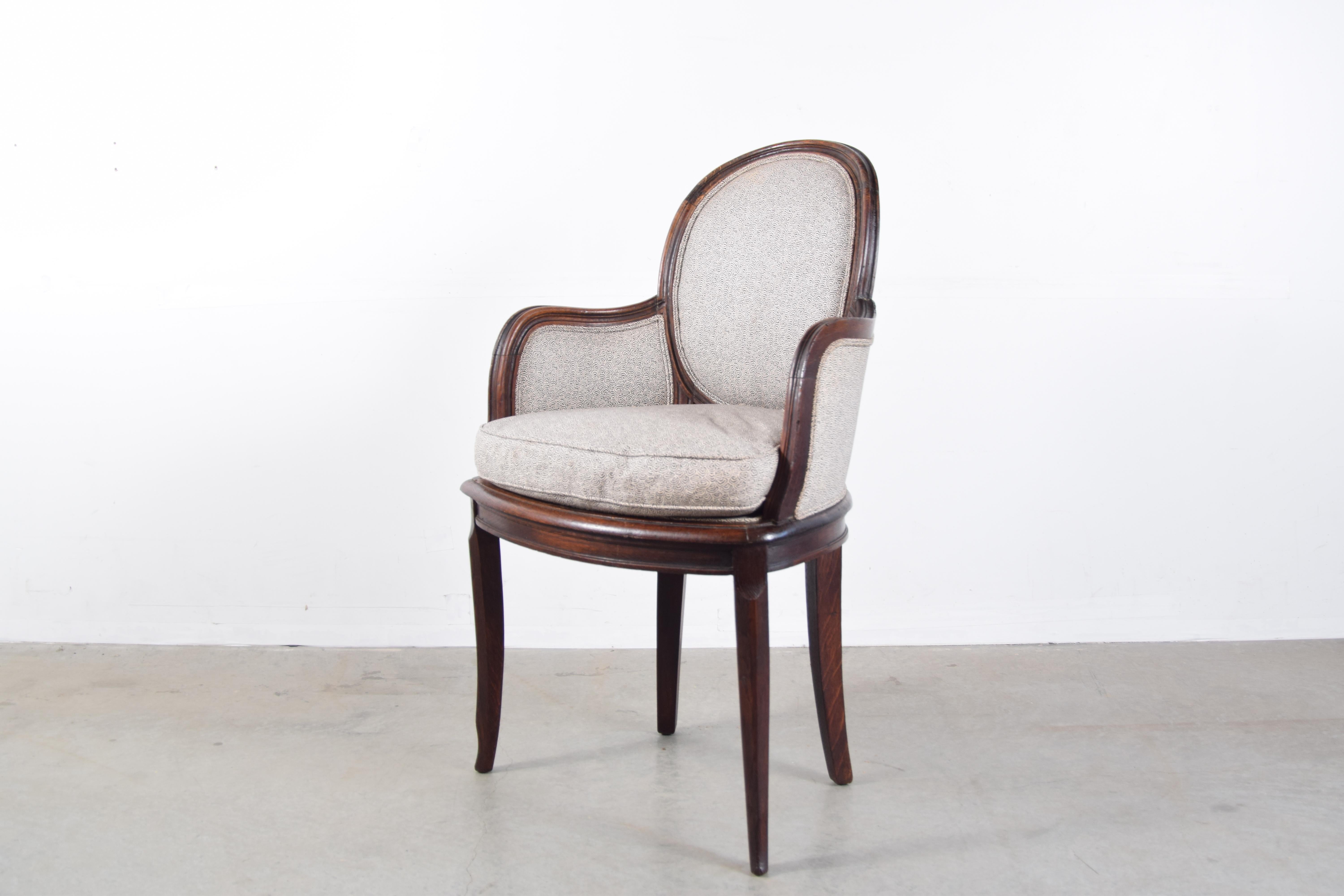 Art Nouveau Armchair, France, circa 1895-1910 In Good Condition For Sale In Providence, RI