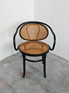 Art Nouveau Armchair in Bentwood and Cane by Mundus, Yugoslavia 1930s
