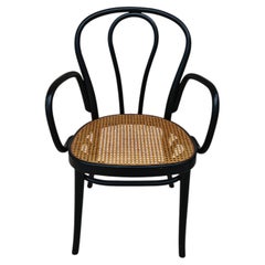 Art Nouveau Armchair in Bentwood and Cane by Mundus, Yugoslavia 1930s