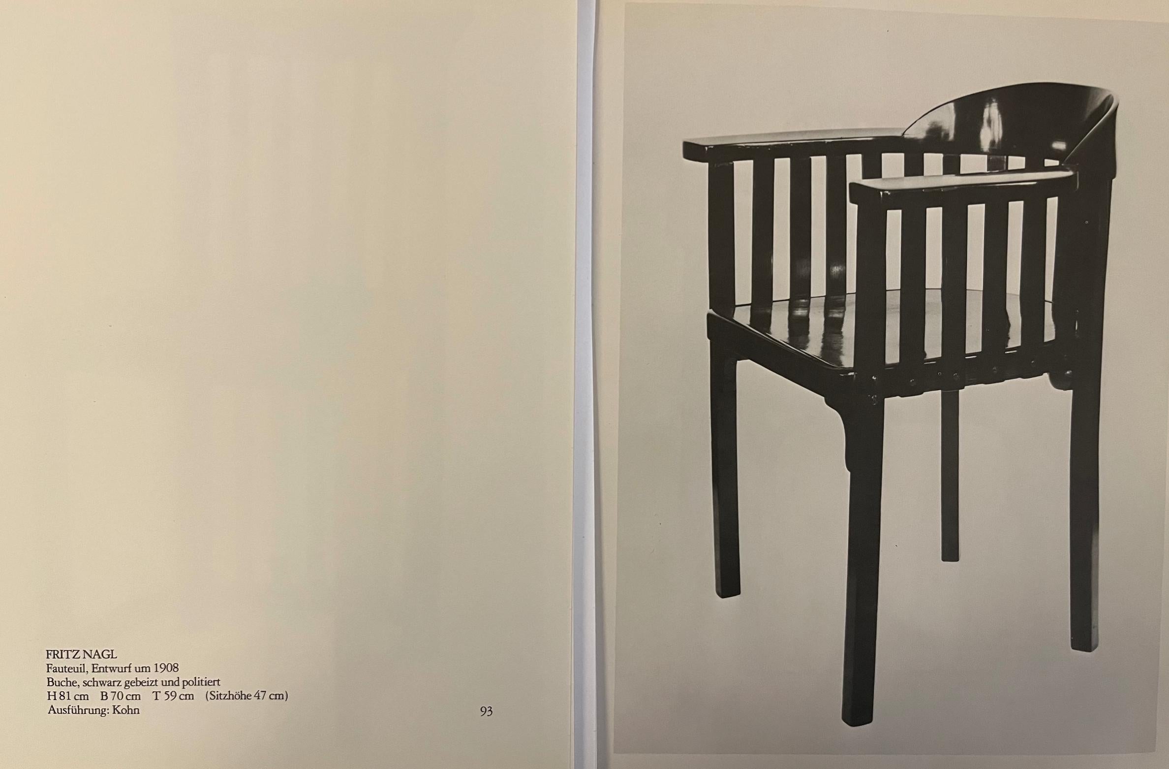 Art Nouveau Armchair, J. Hoffmann for J.J.Kohn (