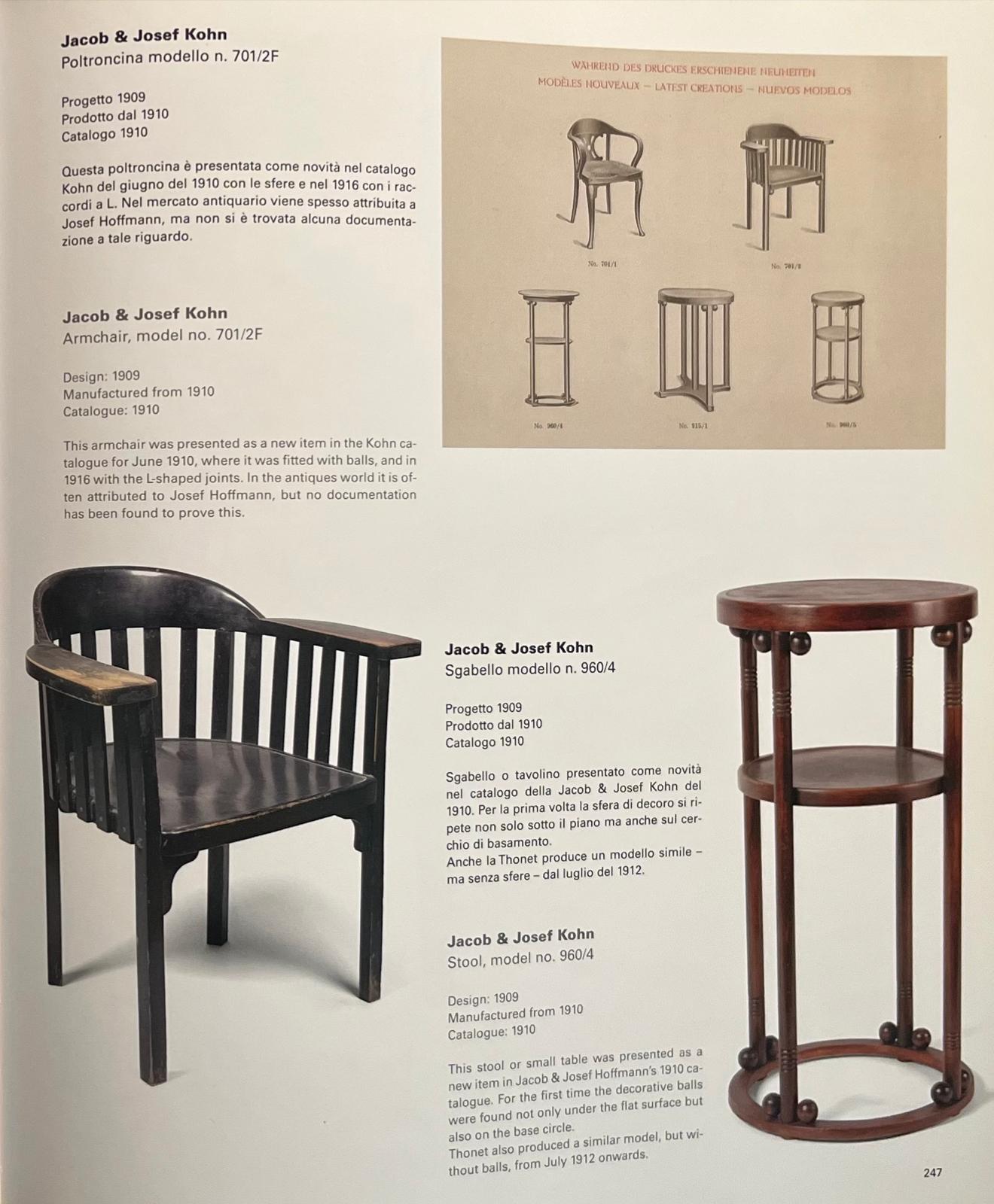 Beech Art Nouveau Armchair, J. Hoffmann for J.J.Kohn (
