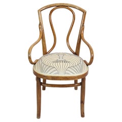 Antique Art Nouveau Around 1900 Bentwood Armchair