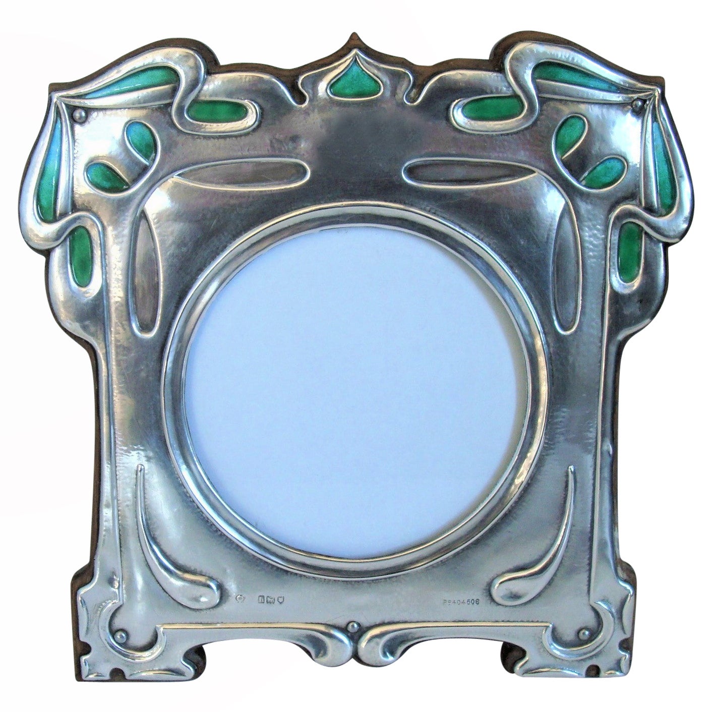 Art Nouveau - Art & Craft Sterling Silver Enamel Photograph Frame, Cymric 1903
