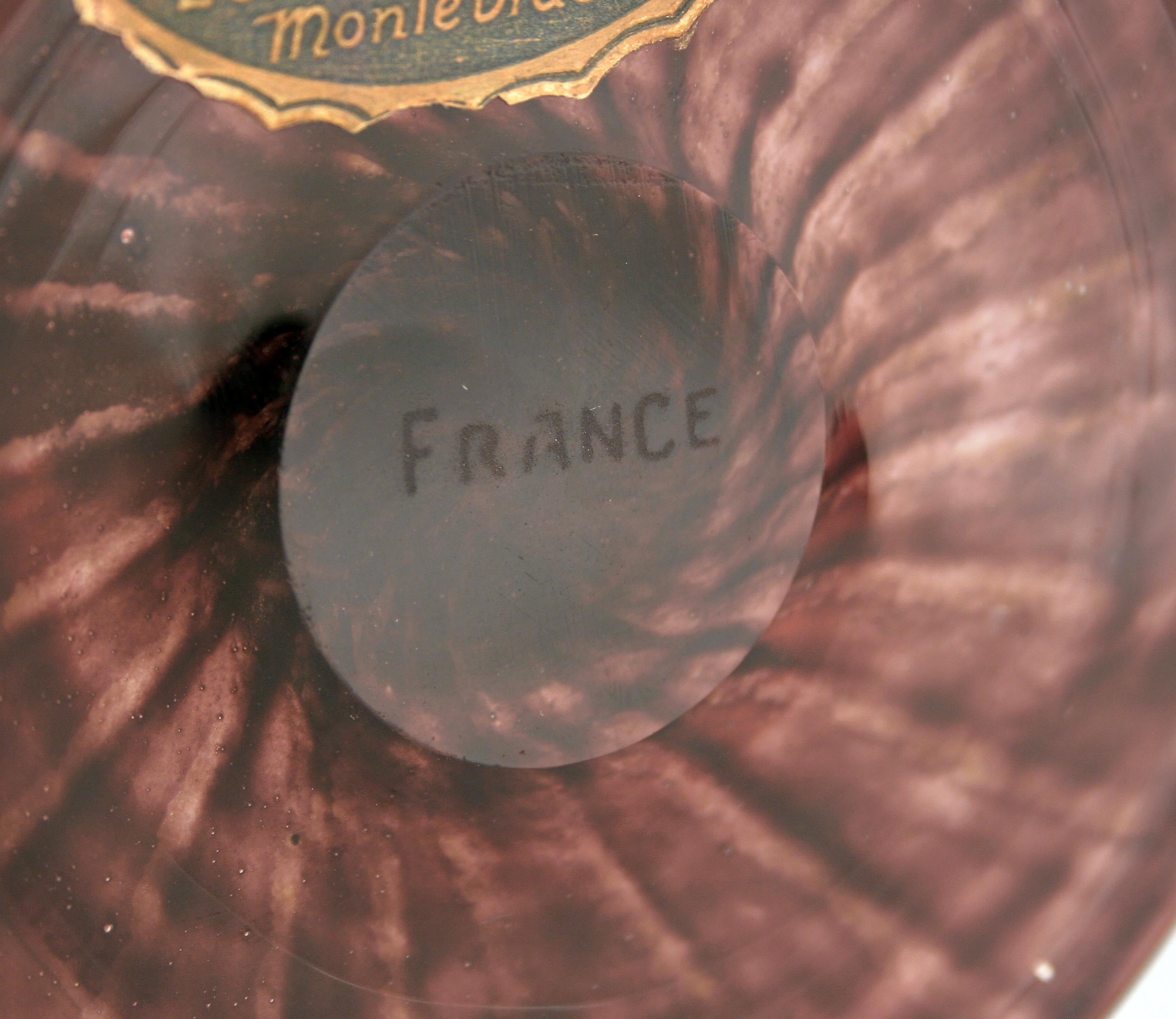 Vaso con piede in vetro artistico francese Art Nouveau/Art Déco del tedesco Charles Schneider in vendita 6