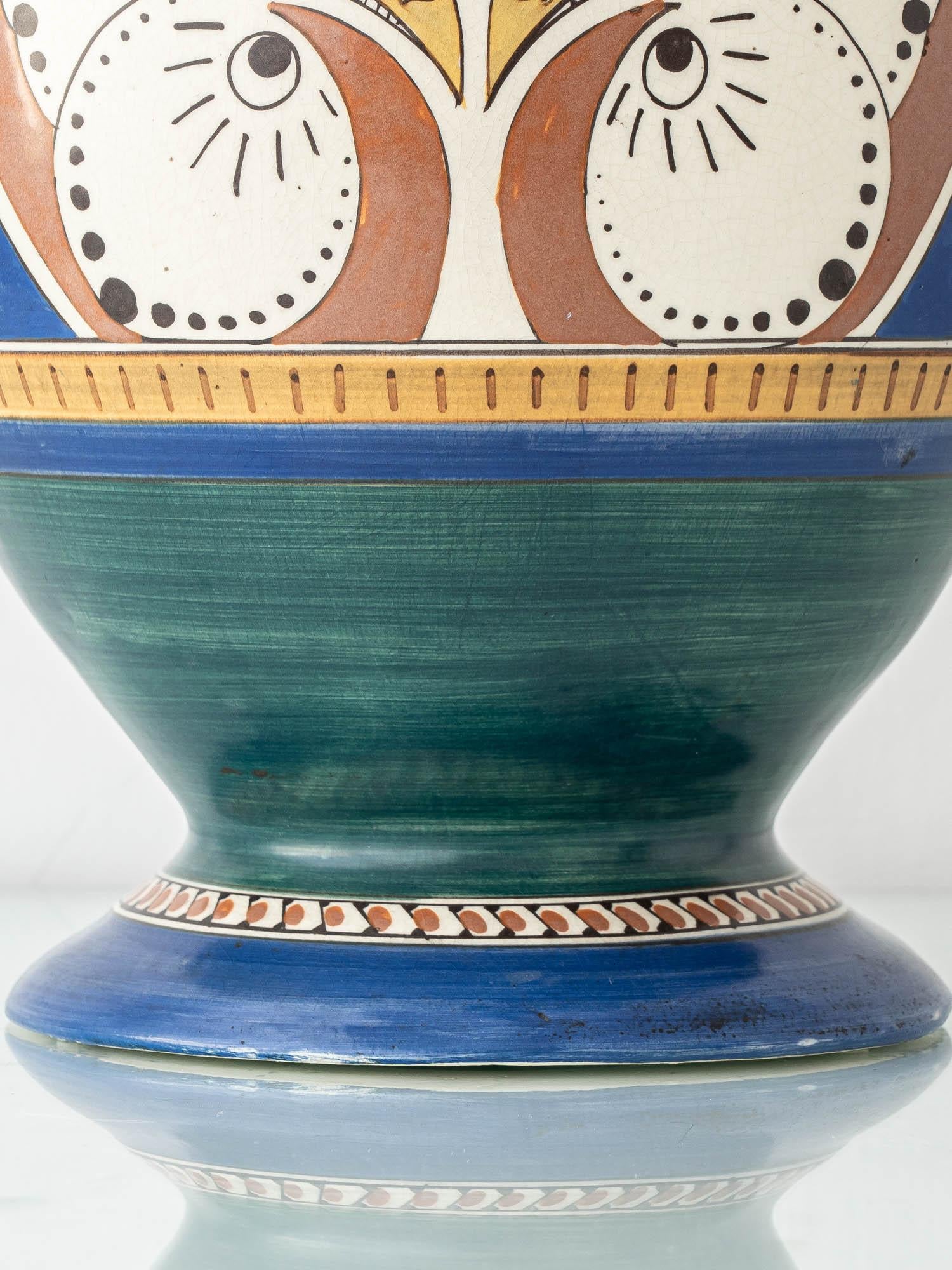 Art Nouveau–Art Deco Monumental Lindus Vase, Arnhemsche Fayencefabriek, 1910s For Sale 2