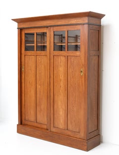 Art Nouveau Arts & Crafts Bookcase by de Phoenix Amsterdam, 1900s