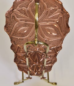 Art Nouveau Arts & Crafts Copper and Brass Cake Stand