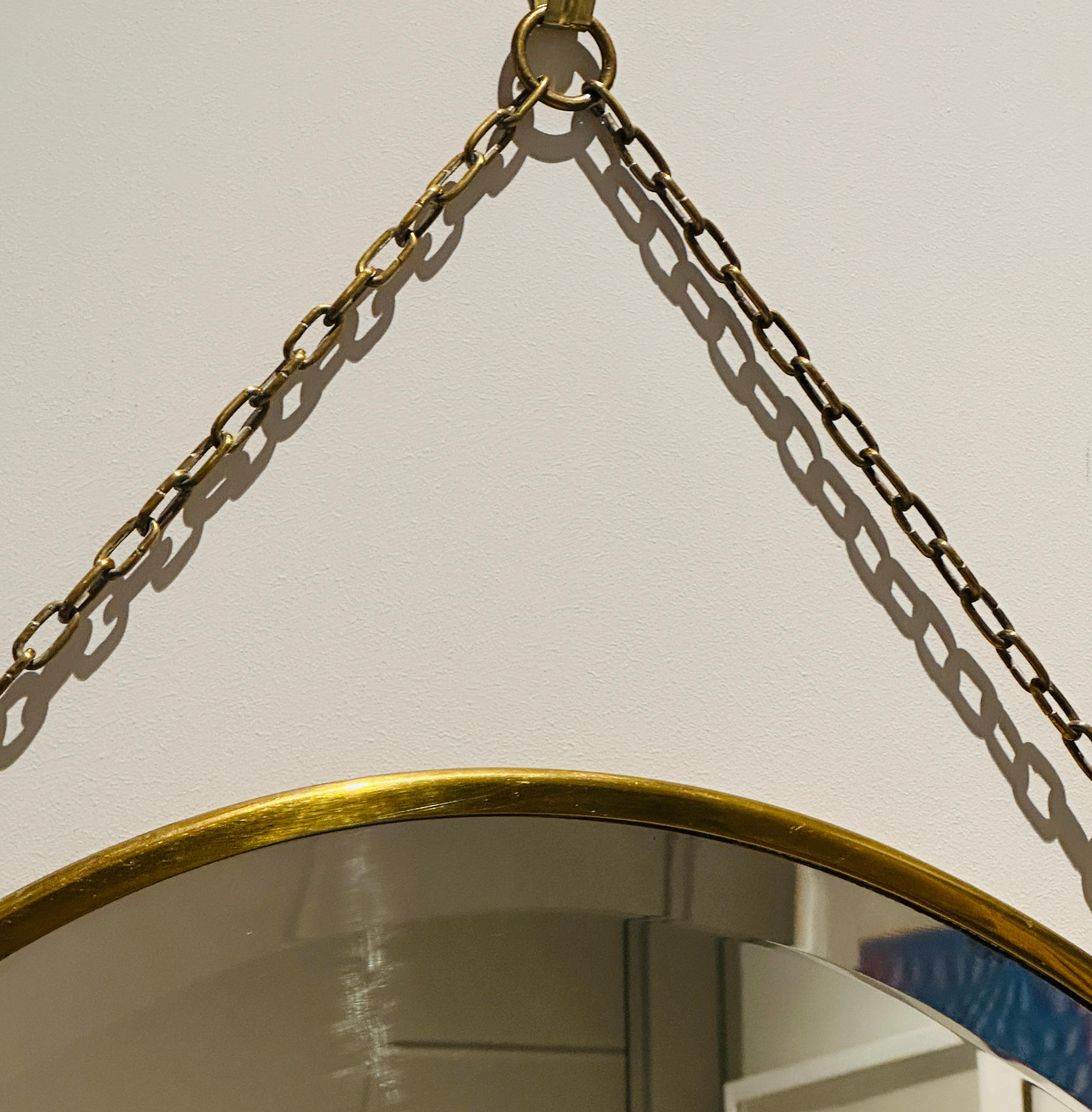 Miroir Art Nouveau Arts & Crafts Style Verre Biseauté Laiton Rose Or en vente 10