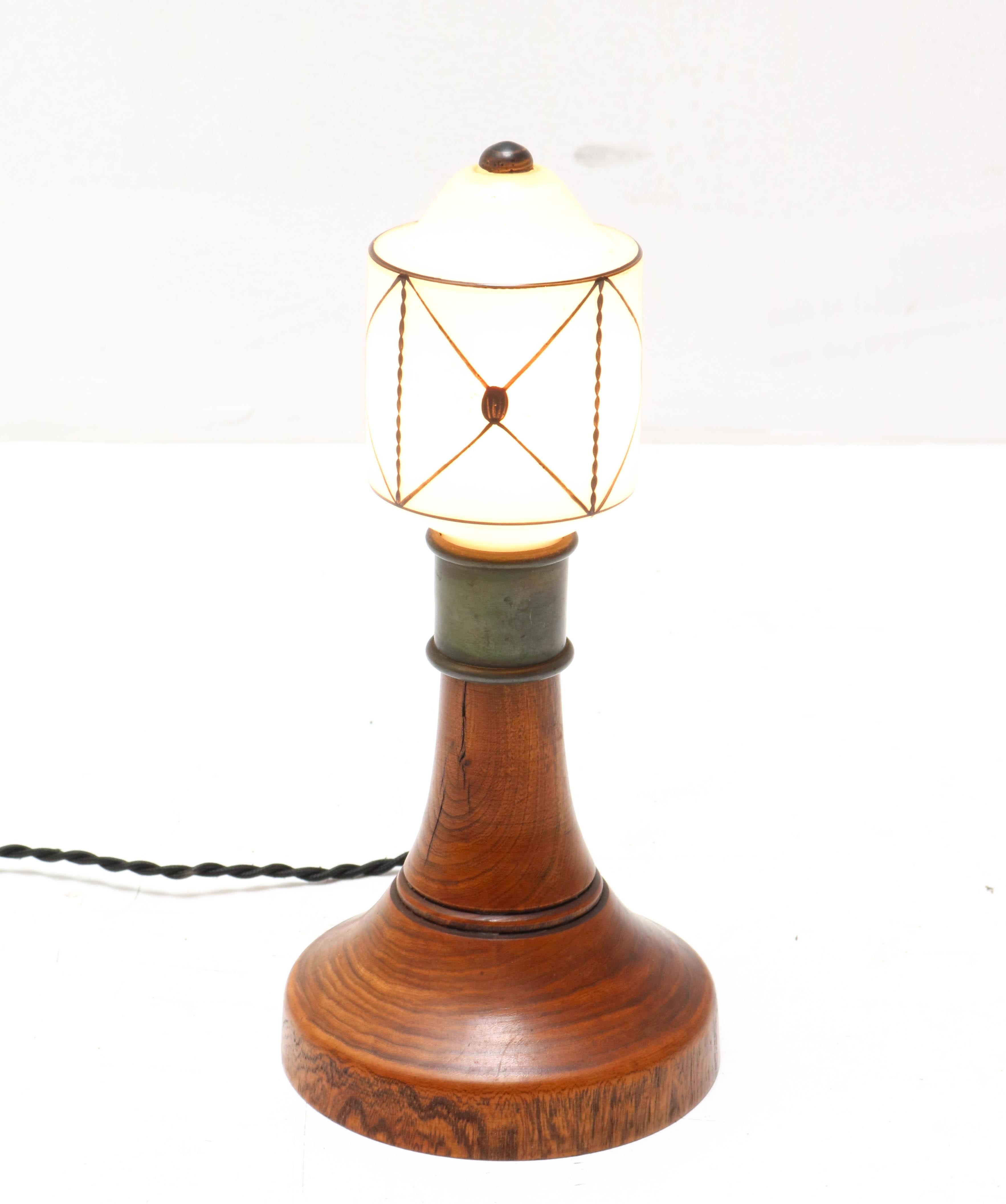 Art Nouveau Arts & Crafts Table Lamp, 1900s In Good Condition In Amsterdam, NL