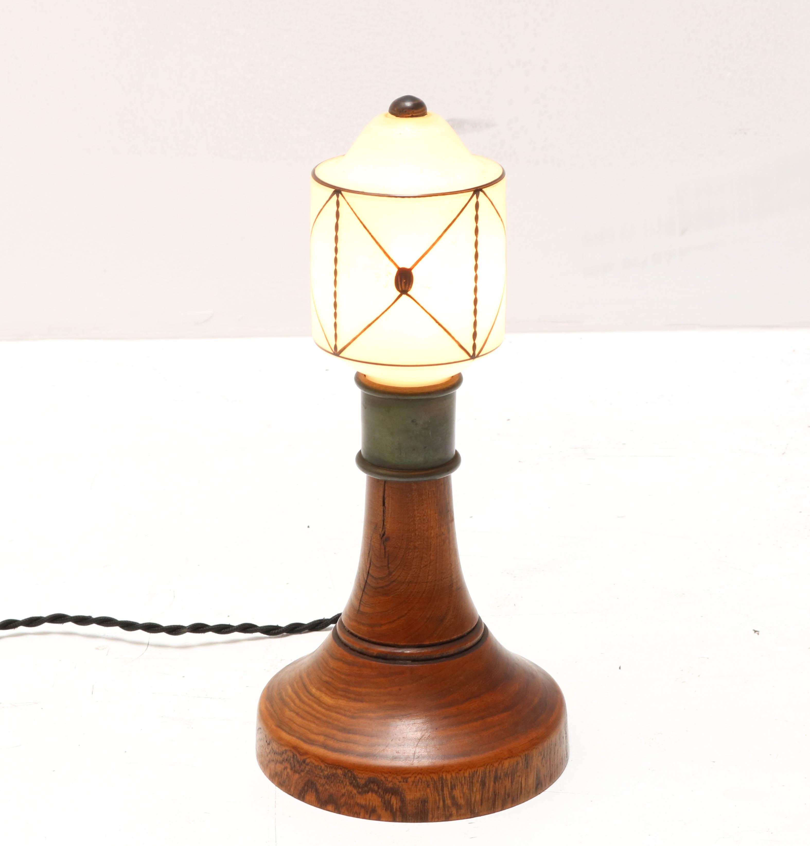 Early 20th Century Art Nouveau Arts & Crafts Table Lamp, 1900s