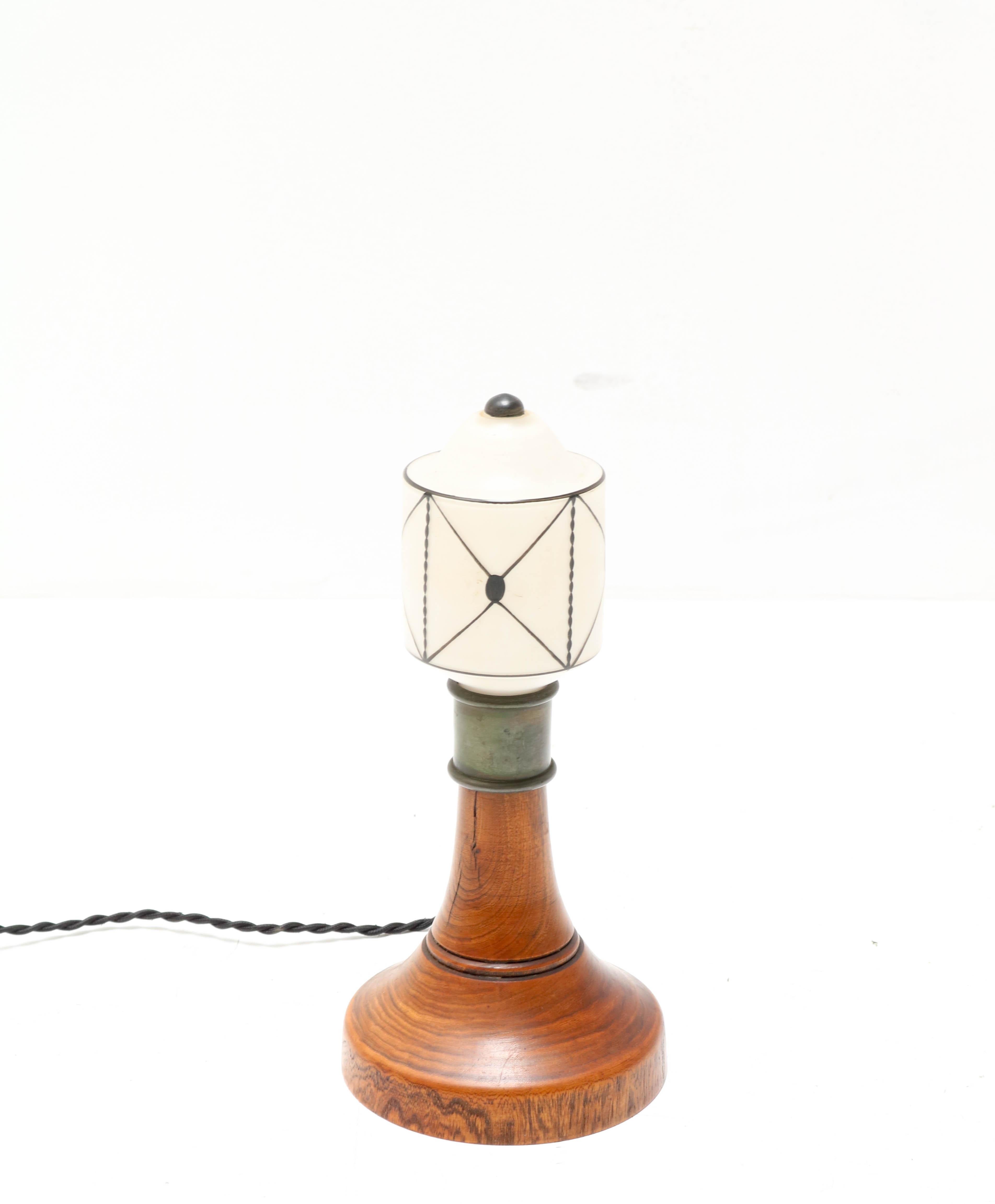 Art Nouveau Arts & Crafts Table Lamp, 1900s 2