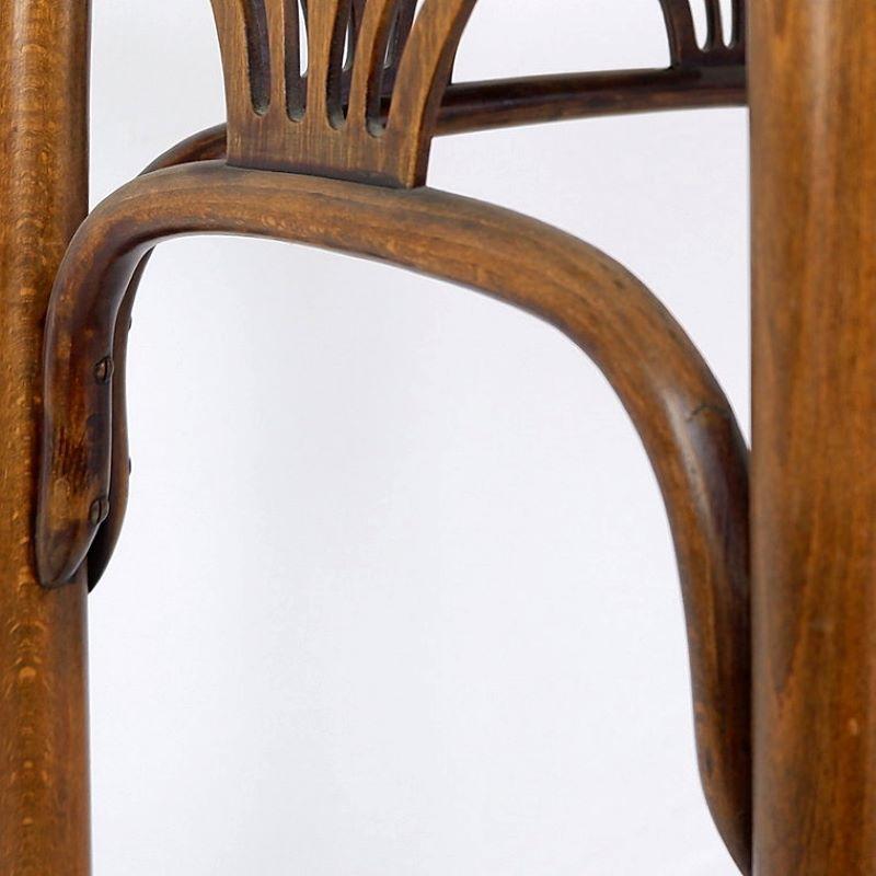 Art Nouveau Austrian Bentwood Small, Palm Side Table by Jacob and Joseph Kohn 2