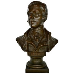 Art Nouveau Austrian Bust of Robert Burns signed Hans Muller