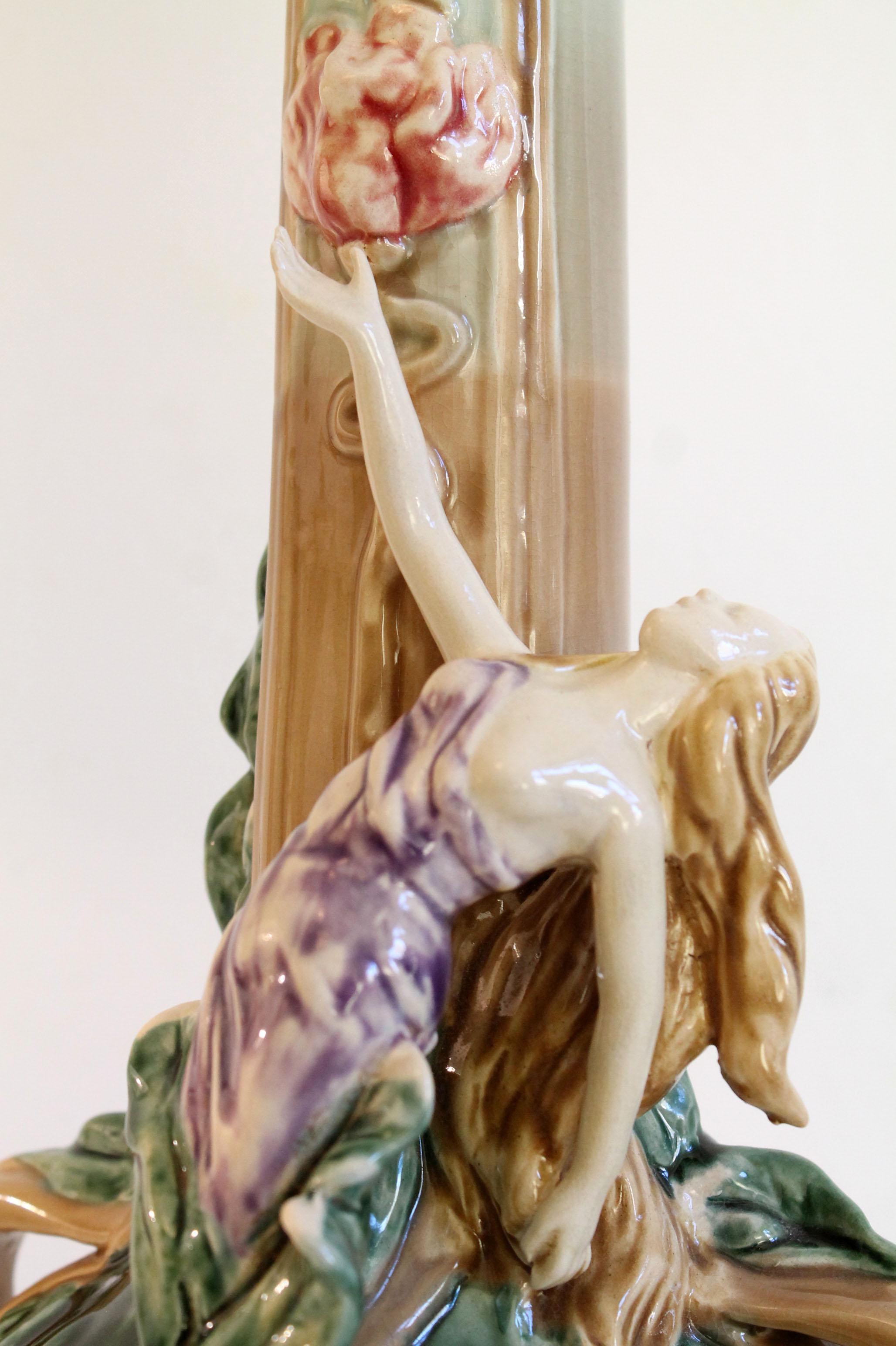 Autrichien Vase en céramique autrichienne Art Nouveau, vers 1900 en vente
