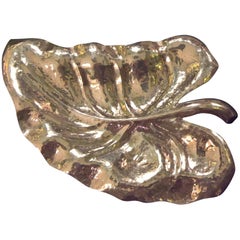 Art Nouveau Austriaco  Plato Hoja de Plata