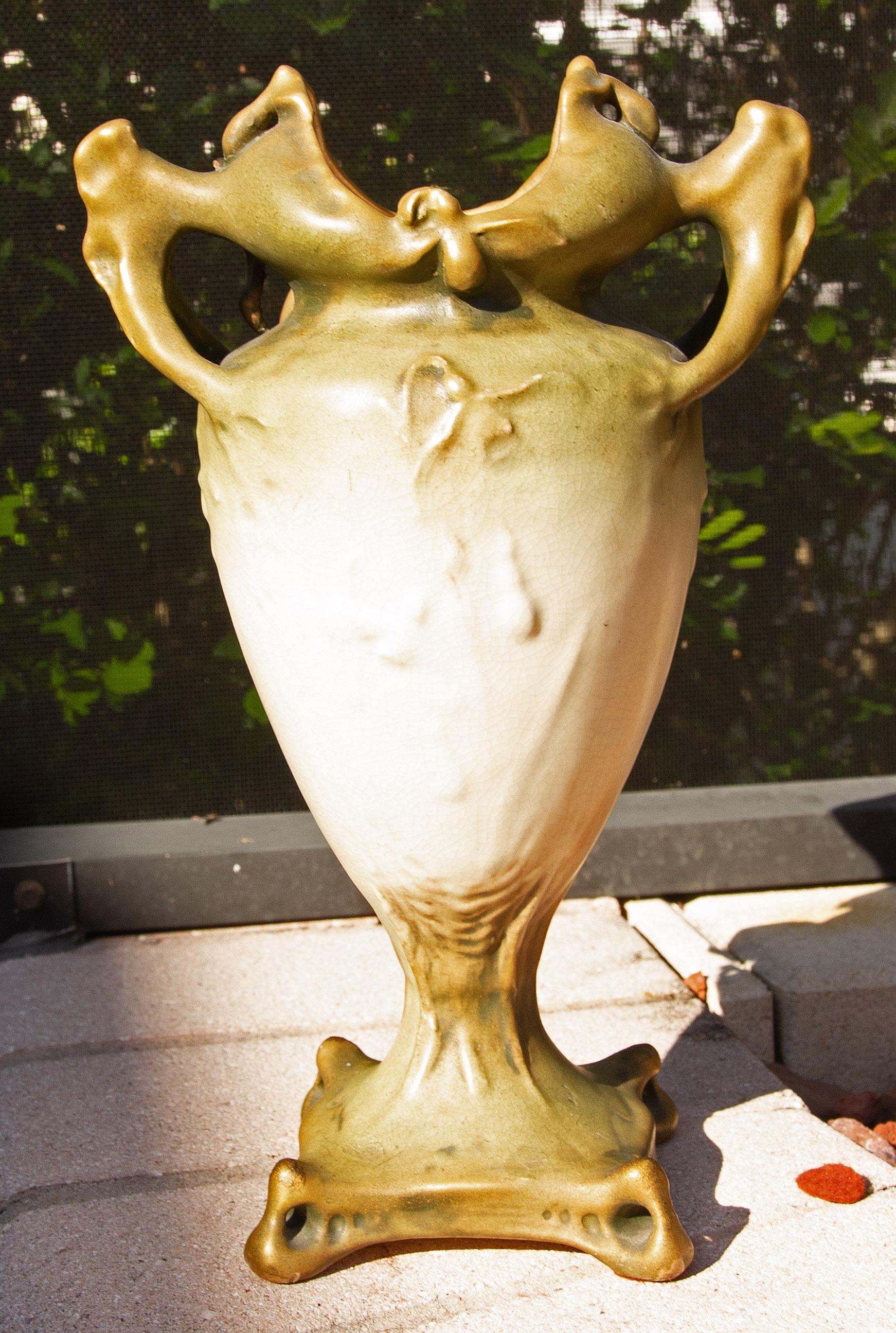 20th Century Art Nouveau Austrian Vase by Amphora