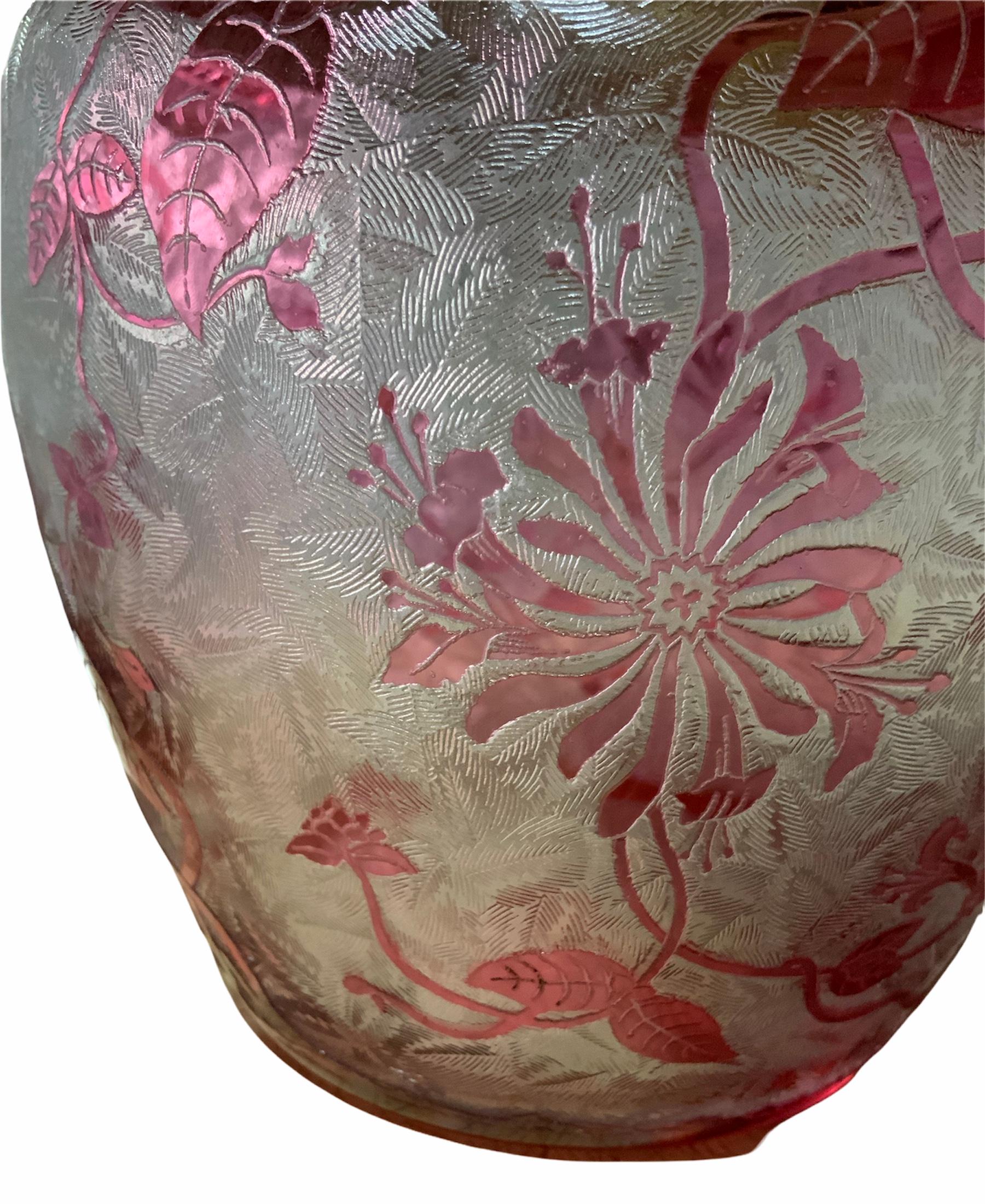 Art Nouveau Baccarat Crystal Cookie Lidded Jar/Bowl 4