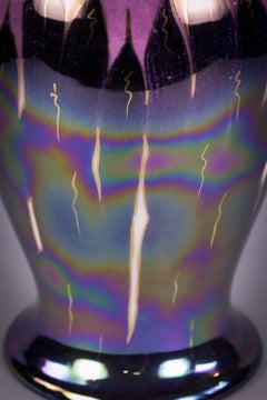 Art Nouveau Bavarian Porcelain Lustre-Glazed Vase, circa 1890