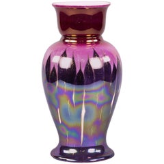 Art Nouveau Bavarian Porcelain Lustre-Glazed Vase, circa 1890