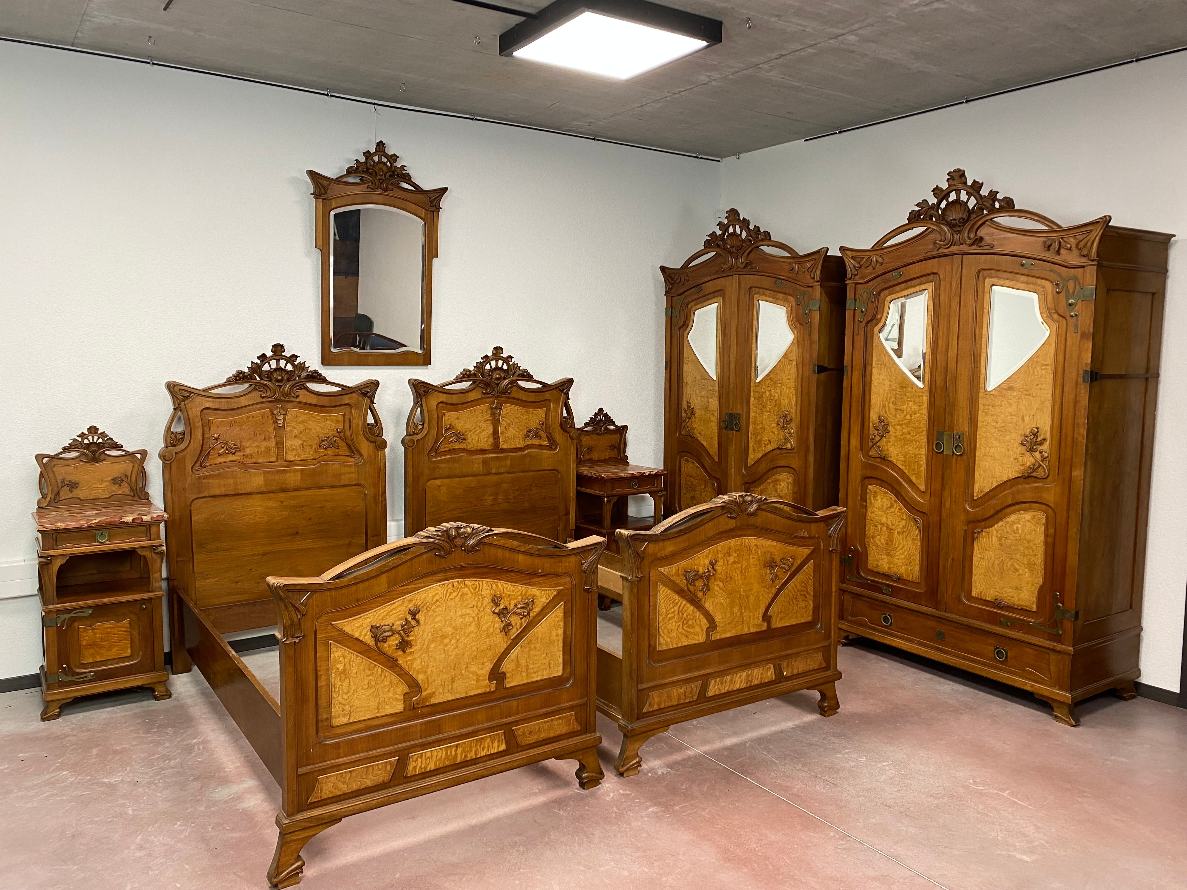 Art Nouveau Bedroom Set by Louis Majorelle For Sale