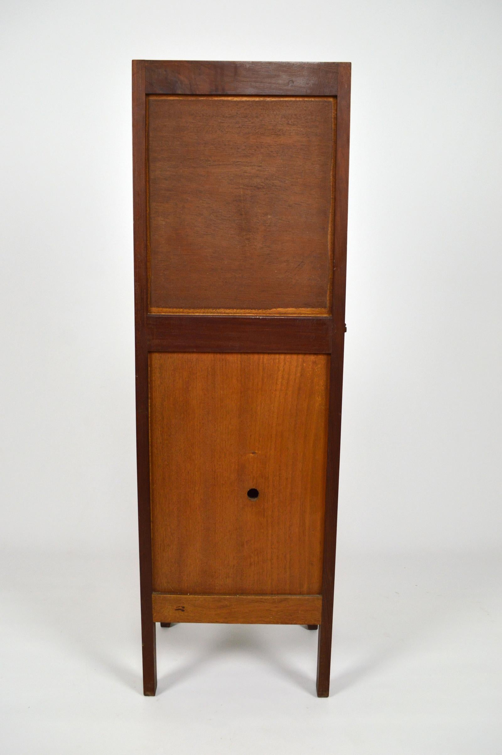 Early 20th Century Art Nouveau Bedside Table by Mathieu Gallerey in Mahogany, France, circa 1920 For Sale