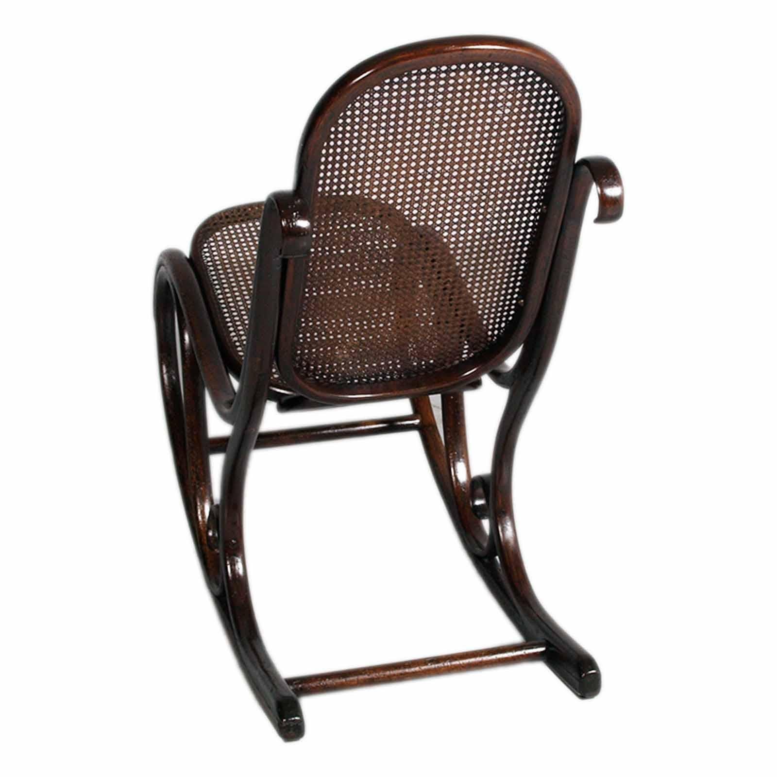 Mecedora Art Nouveau de Haya y Tejido de Jacob and Josef Kohn, Década de 1910 siglo XX en venta