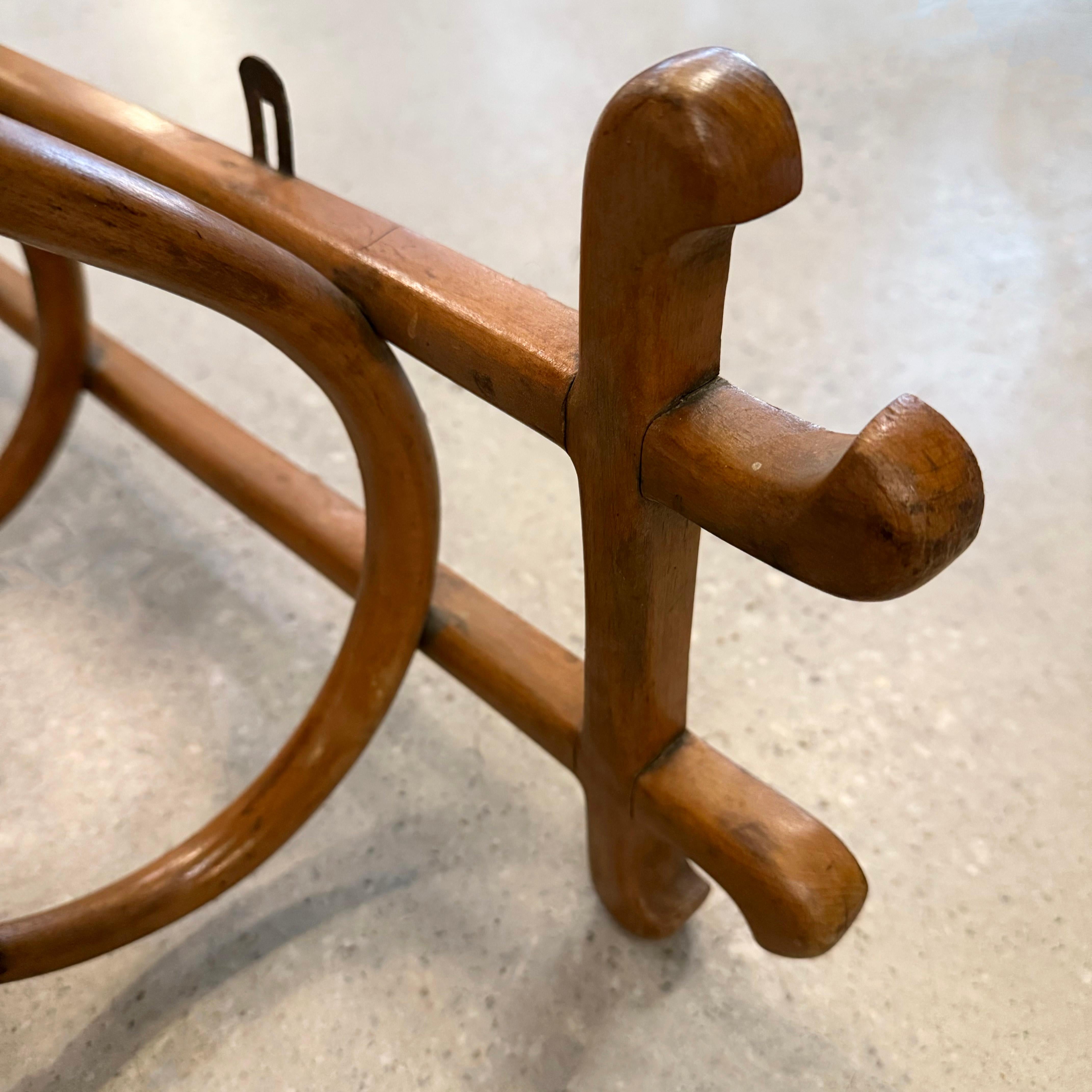 Art Nouveau Beech Bentwood Wall Coatrack By Gebrüder Thonet 2