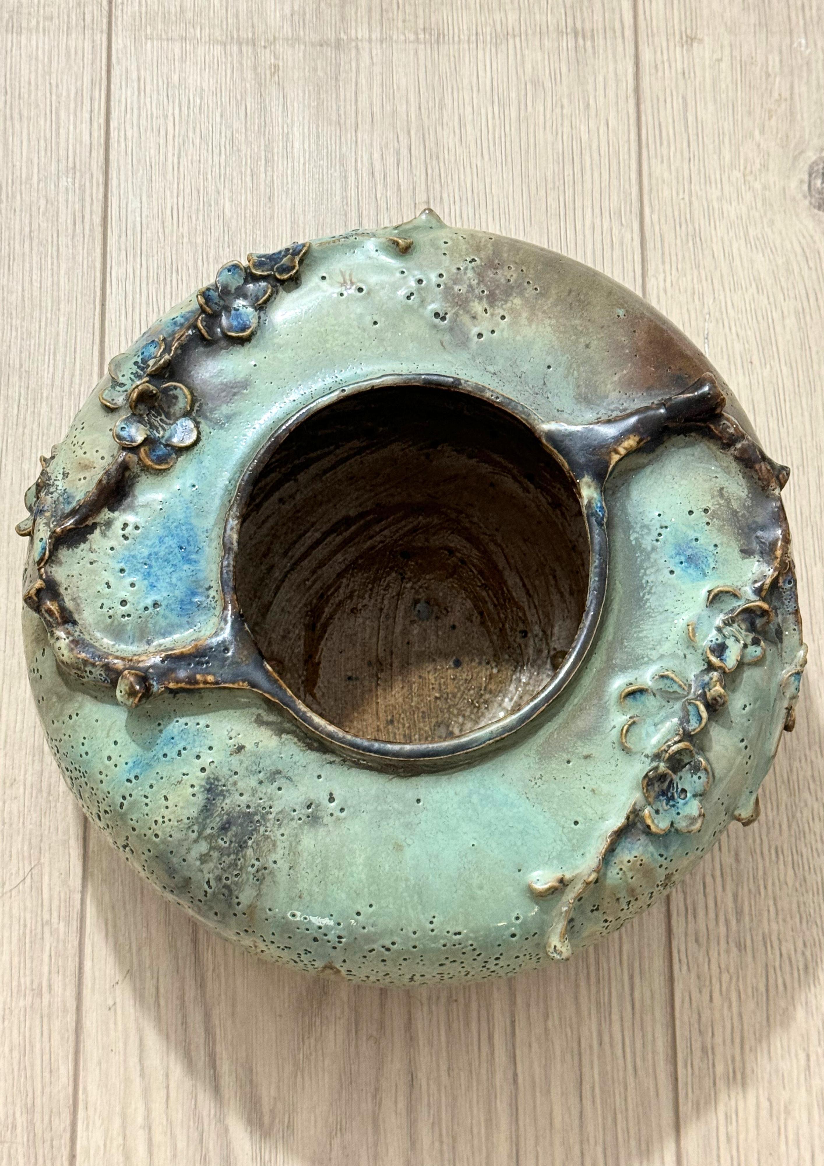 XX secolo Vaso in Studio Nouveau Belgio in gres Studio Pottery in vendita