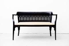 Art Nouveau Bench, Gustav Siegel for Kohn, exec. by Mundus (Vienna, circa 1920)