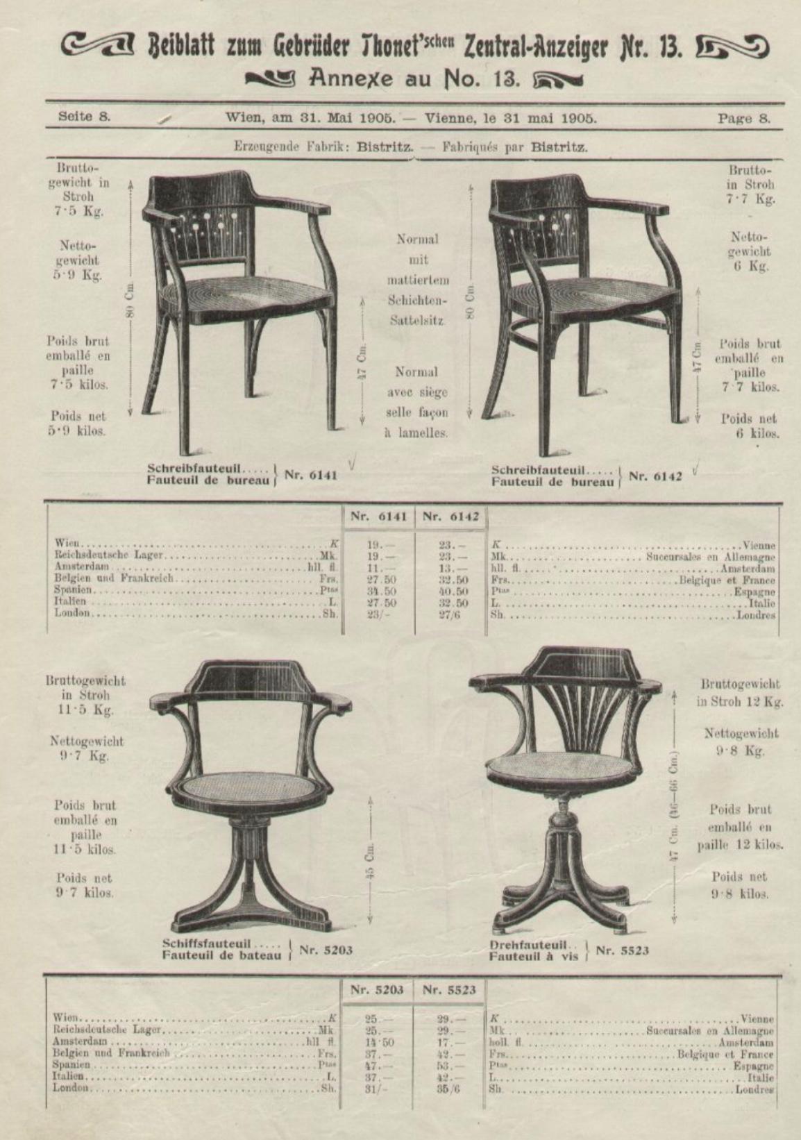 Jugendstil-Sessel aus Bugholz von O. Wagner / G. Siegel, Thonet, 2er-Set, 1905 im Angebot 1
