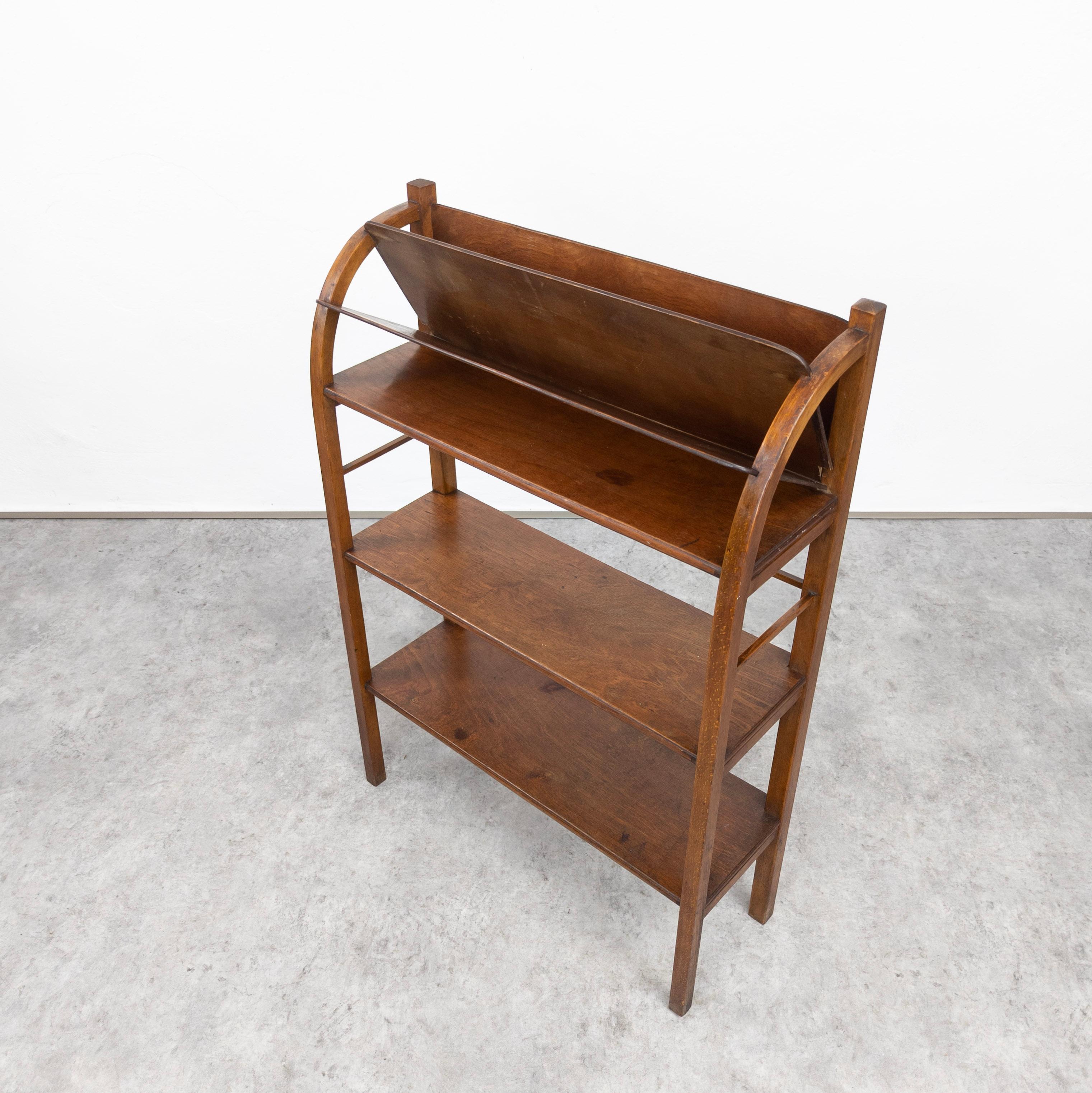 Czech Art Nouveau Bentwood Bookshelf from Fischel